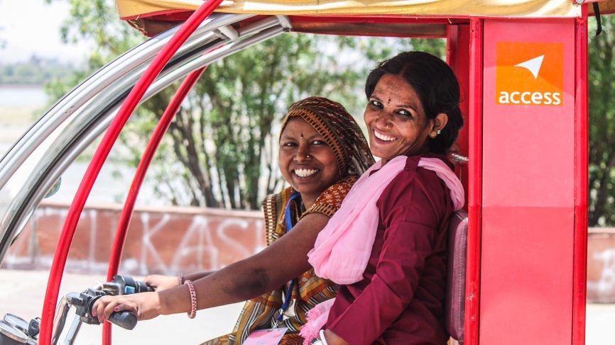 Pink City Rickshaw Company hires women to drive e-rickshaws
